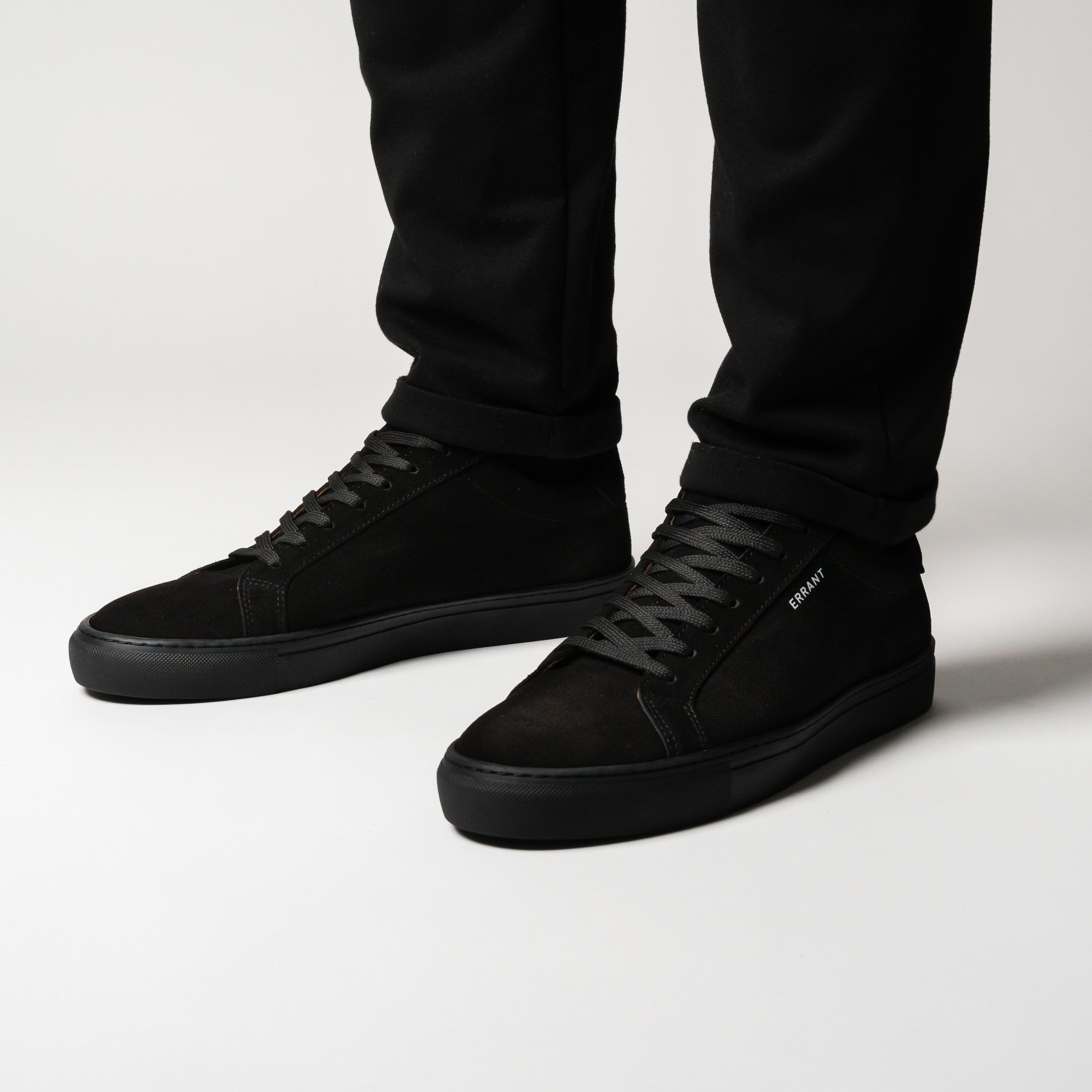 Essential Sneaker - All Black Suede